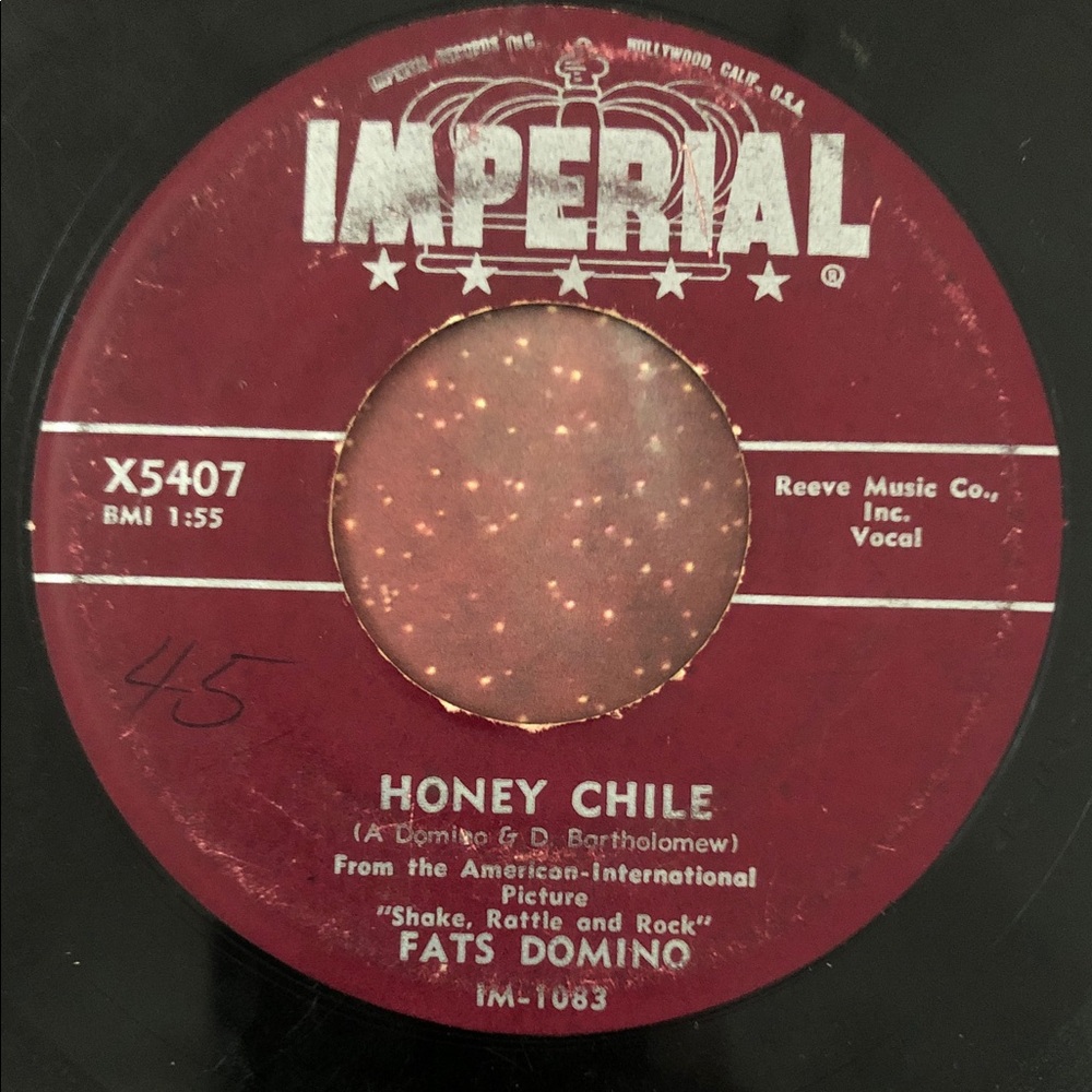 Fats Domino Honey Chile 45 RPM Vinyl Record ‘56